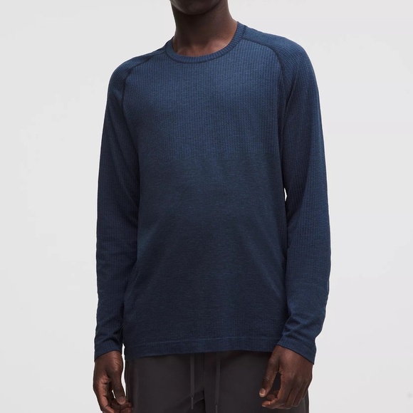 lululemon athletica Other - LULULEMON - Metal Vent Tech Long-Sleeve Shirt Mineral Blue / True navy - Size XL